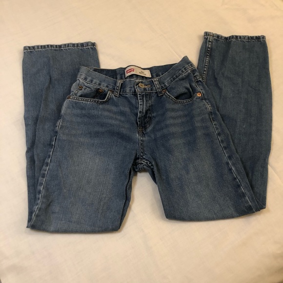 Vintage Levis 550 Jeans Relaxed Fit 14 Slim Denim Straight Leg 25x27 - Picture 1 of 7